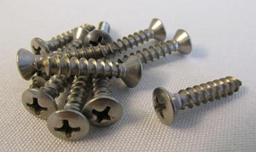 10X1" STAINLESS OVAL HEAD SCREWS