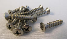6X3/4" STAINLESS OVAL SCREWS