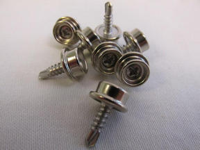 1/2" BRASS NICKEL SCREW STUD WITH STAINLESS DRILL POINT SCREW