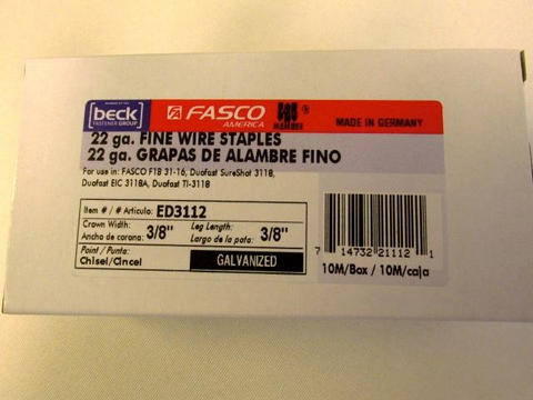 ED 3112 31 SERIES 3/8" GALVANIZED STAPLE