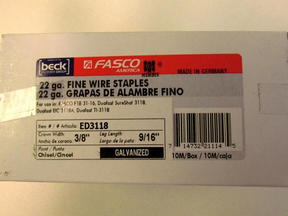 ED 3118 31 SERIES 9/16" GALVANIZED STAPLE