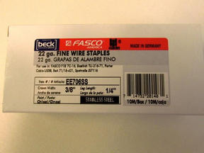 EE706 7 SERIES 1/4" STAINLESS STAPLE