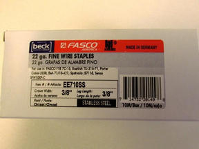 EE710SS 7 SERIES  3/8" STAINLESS STAPLE