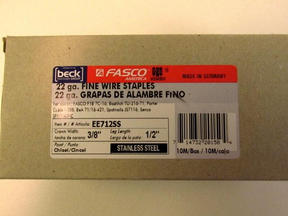 EE712 7 SERIES 1/2" STAINLESS STAPLE