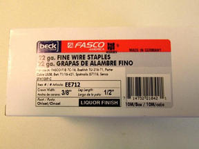 EE712 7 SERIES 1/2" LIQUER FINISH STAPLE