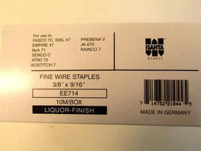 EE714 7 SERIES  9/16" LIQUER FINISH STAPLE