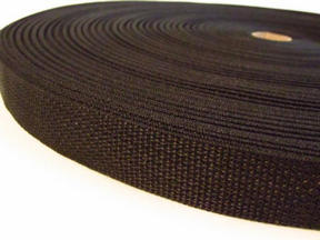 #12 1 1/2" BLACK LIGHT POLYPROPYLENE WEBBING