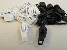 #3 CFDA WHITE METAL SLIDES FOR COIL ZIPPER