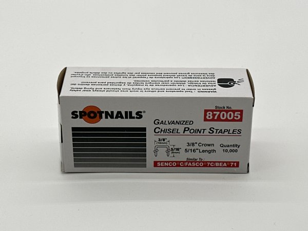 87005 7 SERIES 5/16" GALVANIZED STAPLE